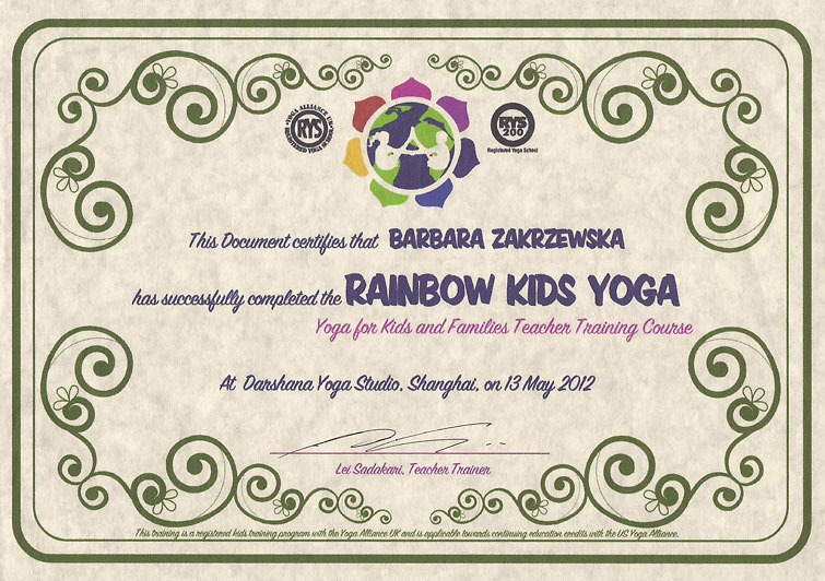 Rainbow Kids Yoga - Barbara Zakrzewska Rainbow Kids Yoga - Barbara Zakrzewska